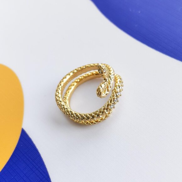 NEW Kendra Scott Vintage Gold Phoenix Wrap Ring Size 7 Size #7 - Picture 2 of 3